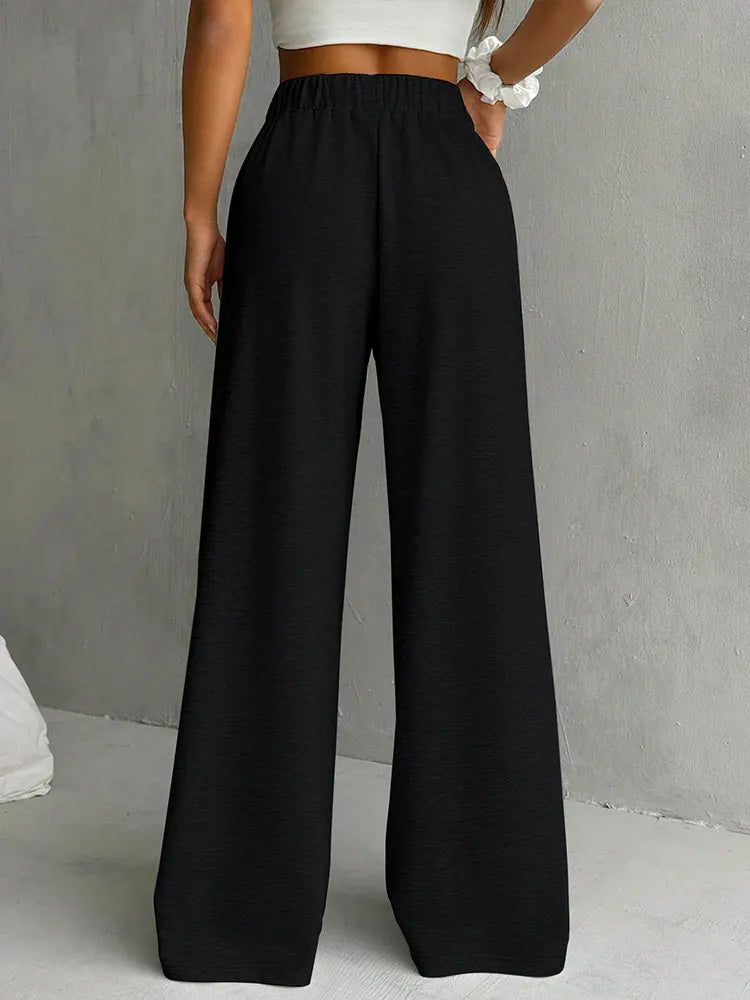 LIFENKA Women's Pants New Spring Streetwear Fashion Embroidery Casual Slim Trousers Female Solid Versatile Sweatpants Clothin