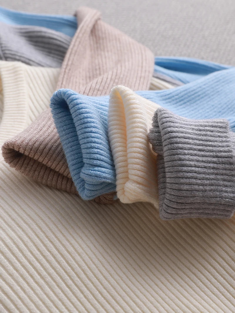 winter clothes Knitted woman sweaters Pullovers spring Autumn Basic women's jumper Slim women's sweater cheap pull long sleeve
