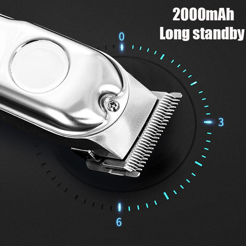 Tagliacapelli Professionale con 4 Testine e Spazzola/Professional Hair Clipper with 4 Heads and Brush