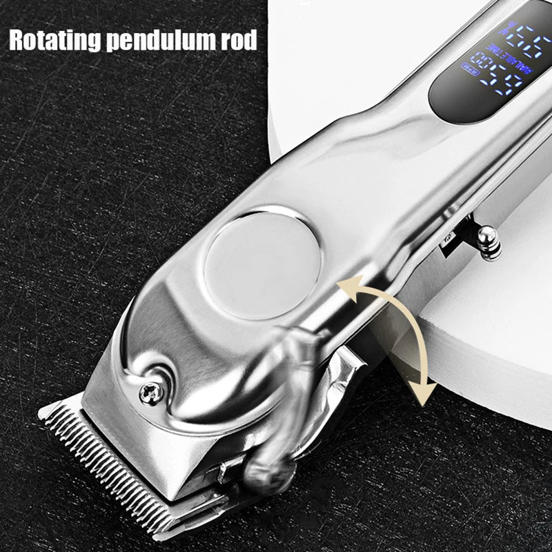 Tagliacapelli Professionale con 4 Testine e Spazzola/Professional Hair Clipper with 4 Heads and Brush