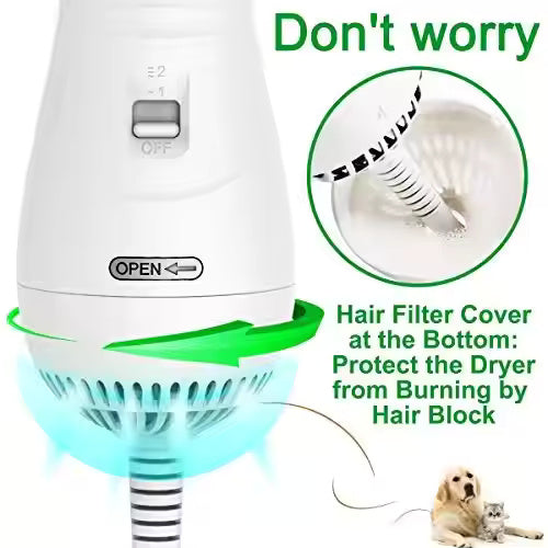 SPAZZOLA ANIMALI PER TOELETTATURA E ASCIUGATURA ELETTRICA/PET BRUSH FOR GROOMING AND ELECTRIC DRYING