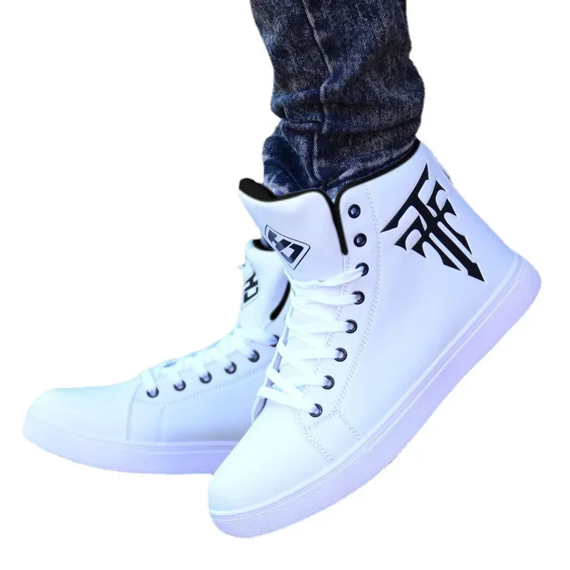 Sneakers da uomo, scarpe da ginnastica vulcanizzate, scarpe alte comode da uomo, autunno primavera , scarpe da uomo alla moda, scarpe vulcanizzate