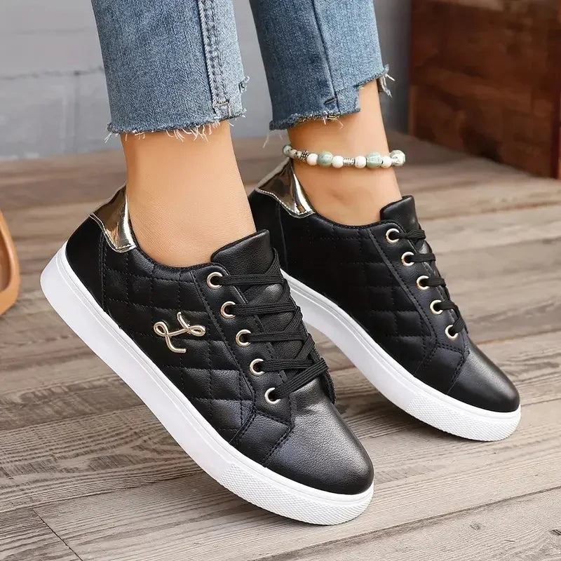 Sneakers da donna, scarpe estive alla moda traspiranti, sneakers da passeggio con suola morbida, sneakers casual da donna, sneakers bianche da donna