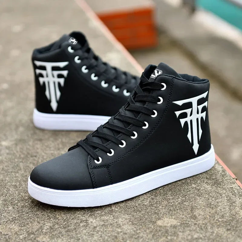 Sneakers da uomo, scarpe da ginnastica vulcanizzate, scarpe alte comode da uomo, autunno primavera , scarpe da uomo alla moda, scarpe vulcanizzate