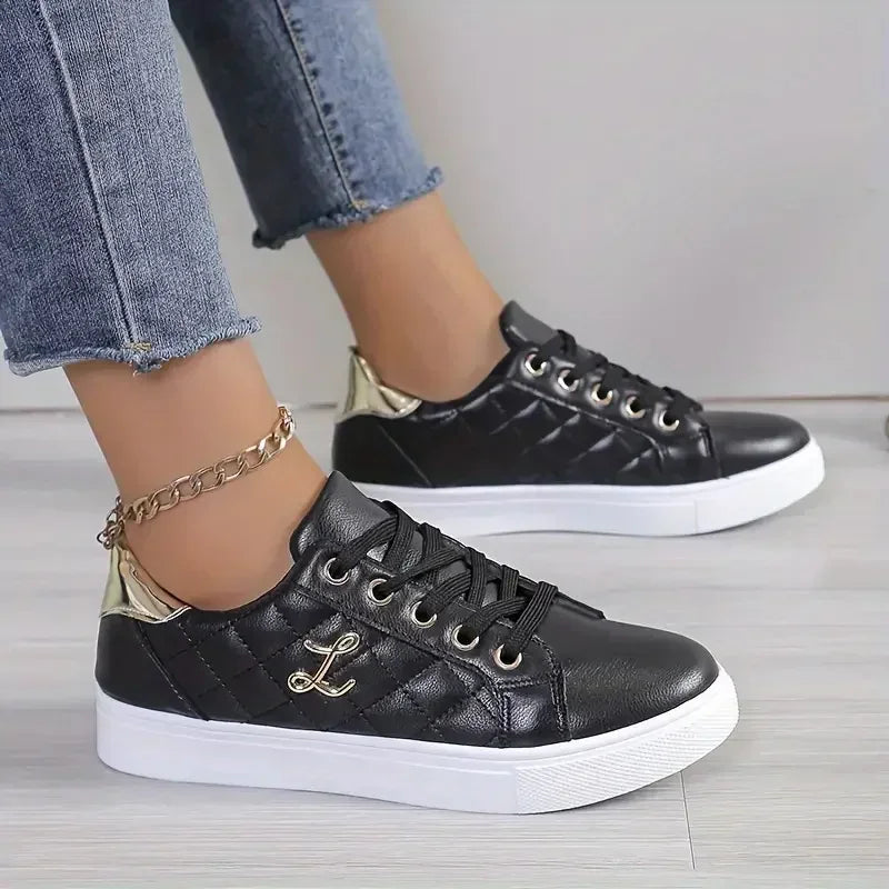 Sneakers da donna, scarpe estive alla moda traspiranti, sneakers da passeggio con suola morbida, sneakers casual da donna, sneakers bianche da donna
