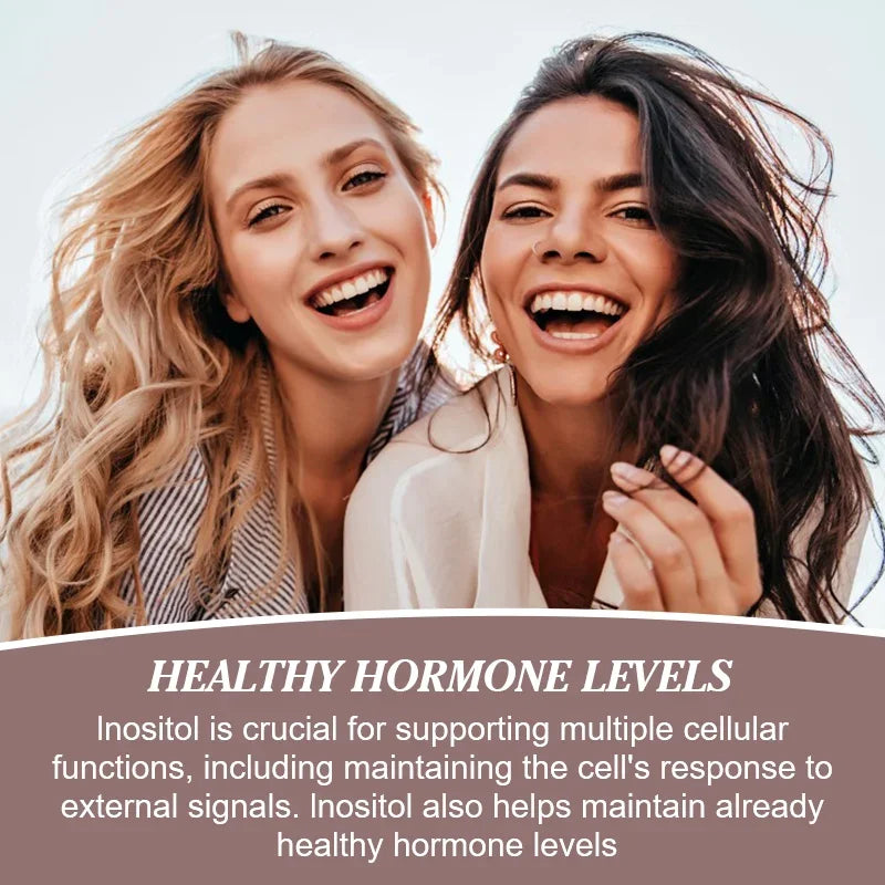 Capsule di inositolo Beworths Myo-Inositol&D-Chiro per la salute riproduttiva delle donne. Supporta la salute ovarica e della fertilità. Equilibrio ormonale.