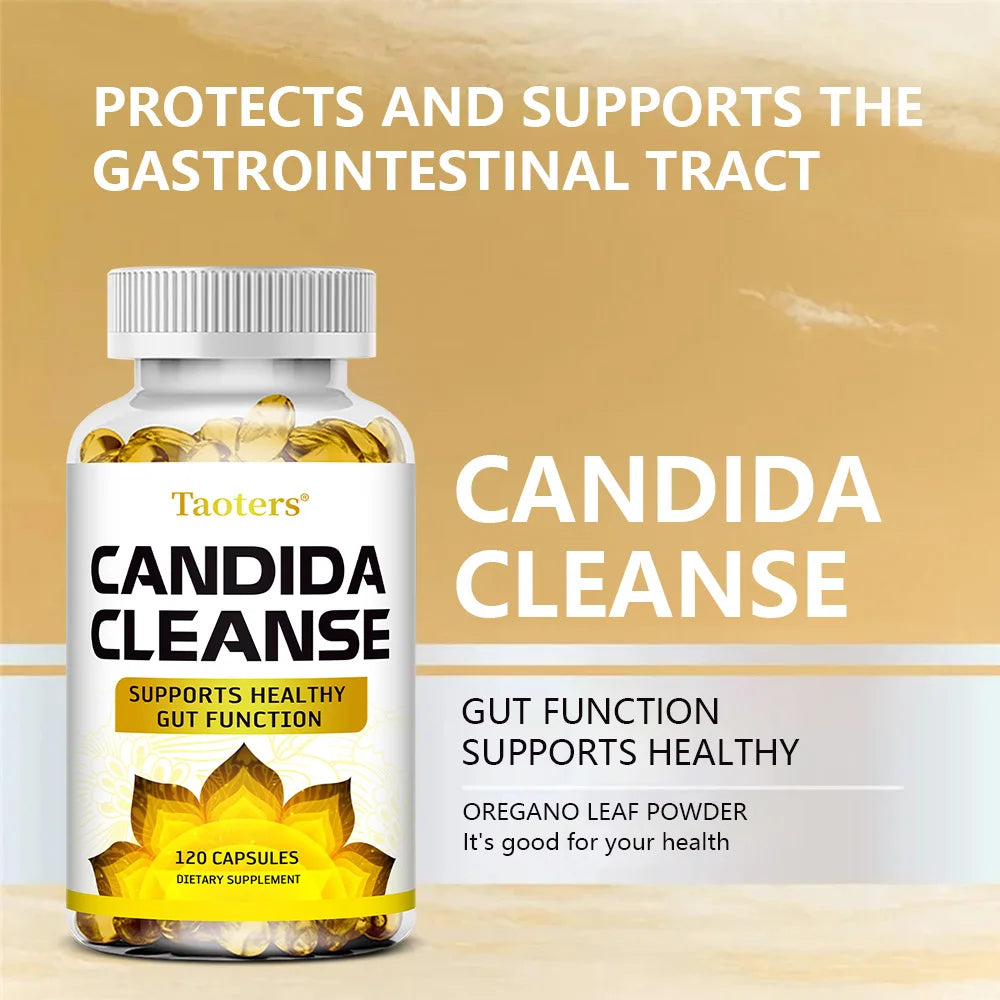 Candida Cleanse - Supporto intestinale e del colon, adatto a uomini e donne, purificante e disintossicante, equilibra la digestione